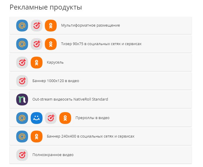 форматы mytarget форматы mytarget