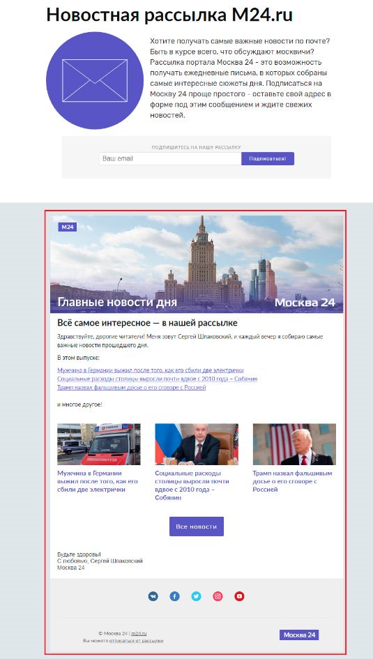 Хорошо показан пример письма